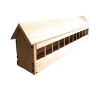 TAIZhiChen Dispensateur d'oiseau en Bois, Plat de Creux de volaille, Distributeur de Nourriture pour Les Poussins pour Les Poussins, 80x11x7cm