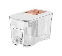 TAIZhiChen Distributeur de Boissons avec Chauffe-eau Froid, Récipient pour Boissons Froides et Jus, Idéal pour Les Fêtes, 1pcs Blanc