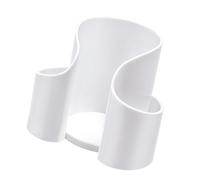 TAIZhiChen Distributeur de Coton-tige, Rangement pour -dents et Fil Dentaire, Boîte de Rangement pour Coton-tige à Surface Lisse, Blanc