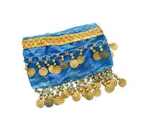 TAIZhiChen Écharpe de Hanche pour Chienne, déguisement Amusant, léger et Ravissant avec Ceinture à Paillettes, idéal pour Halloween, Un Anniversaire ou Une fête, Bleu