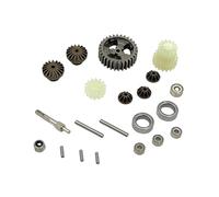 TAIZhiChen Ensemble de pignons et roulements pour boîte de vitesses de voiture RC, pièces de rechange en métal pour véhicule RC pour Wltoys 1/24