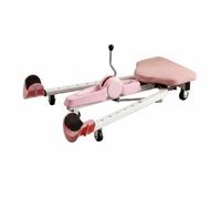 TAIZhiChen Entraîneur Leg Stretching Machine Progressif Machine Leg Stretching Robuste Entraîneur Flexibilité Jambes pour Maison , Rose , Version Standard sans Minuterie