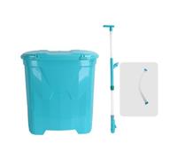 TAIZhiChen Épandeur de Granulés à Porter sur Le Dos, Outil D'engrais pour, épandeur D'engrais avec Seau à Dos pour Pelouse et Jardin, Style A