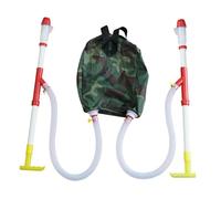 TAIZhiChen Épandeur Manuel Ergonomique avec Sac de Transport Arrière, Outil de Fertilisation pour Application de Fumier en Extérieur pour Pelouse de Maïs, Tube Double en PVC