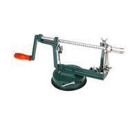 TAIZhiChen Éplucheur de Pommes 3-en-1, Trancheur, Vide-Pomme avec Base à Ventouse Puissante, Machine à Éplucher Multifonction à Manivelle pour Fruits et Légumes, Poignée Confortable, Vert Olive