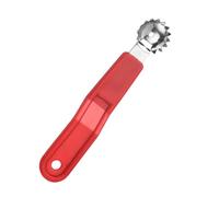 TAIZhiChen Équeuteur de Légumes en Acier Inoxydable, Dénoyauteur de Tomates Multifonction, Outil pour Enlever Les Tiges de Légumes, Outil de Cuisine pour Tomates, Fraises, Pastèques et Melons, Rouge