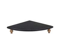 TAIZhiChen Étagère D'angle En Bois, Organiseur, Présentoir, Support, Plateau Décoratif, Maison à Ossature pour Salle de Bain, Porte-parfums, Porte-savon, Por, Noir