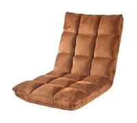 TAIZhiChen Fauteuil Sol avec Dossier Réglable Matelassé Chaise Sol Pliable Portable Fauteuil Pliable pour Joueurs, Étudiants, Tatami, Café