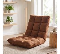 TAIZhiChen Fauteuil Sol avec Dossier Réglable Matelassé Chaise Sol Pliable Portable Fauteuil Pliable pour Joueurs, Étudiants, Tatami, Vert Pomme
