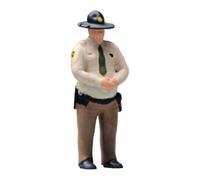 TAIZhiChen Figurine miniature de policier masculin à l'échelle 1/64, en résine robuste et peinte, réaliste, idéale pour la création de dioramas, de maquettes, Debout