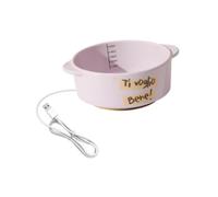 TAIZhiChen Gamelle chauffante Stable en céramique pour Animaux de Compagnie (Chats, Canards, Lapins), utilisable à l'intérieur comme à l'extérieur, Violet, 5.8 Cm de Hauteur