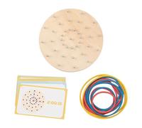 TAIZhiChen Géoplanche en Bois, Jouet éducatif Graphique, Puzzle d'horloge en Forme de Forme, Jouet pour Apprendre l'heure, Jeu d'intérieur pour, sans Modèle