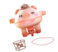 TAIZhiChen Gobelet de Marche sur Corde Raide, Cochon D'équilibre, Porcelet, Mignon et Unique, Robot D'équilibre sur Corde Raide pour Enfants, ROSE