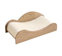 TAIZhiChen Griffoir interactif en Bois pour Chats, idéal pour l'exercice et l'affûtage des Griffes des Chats d'intérieur, Chinchillas, Lapins et, Style B