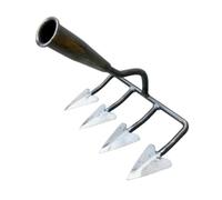 TAIZhiChen Houe Triangulaire Portable pour cultiver, Creuser, désherber, ameublir, remplaçable, pour l'épandage de fumier, Outil de Jardinage Manuel, 4 Dents