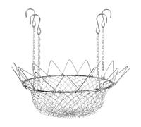 TAIZhiChen Insert de jardinière Ajustable en Acier Inoxydable pour Pots Ronds Hauts, Compatible avec Les Ouvertures supérieures de 12 à 18 Pouces de Large.