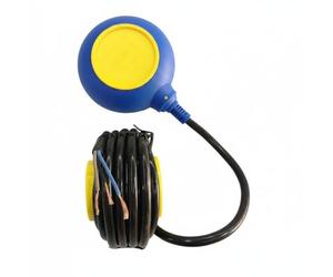 TAIZhiChen Interrupteur à Flotteur Eaux Usées Poire de Niveau Automatique Haute Sensibilité, pour Pompe Assèchement, Réservoir Eau Ou Fosse Septique, Flotteur Rond, 4 Mètres
