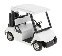 TAIZhiChen Jouets à Tirer, Modèle de Chariot de Golf En Métal Moulé sous Pression, Modèle à L'échelle 1:20, blanc, comme décrit