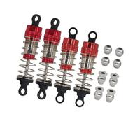 TAIZhiChen Kit d'amortisseurs à huile de remplacement 66 mm et 72 mm pour voiture RC 14210 14209 1/14, installation facile, pièces de réparation robustes, Rouge
