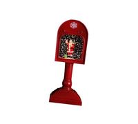 TAIZhiChen Lanterne Boule à Neige de Noël avec Musique et 8 Chansons, Cadeau de Vacances, Lanterne à Eau Scintillante et Tourbillonnante pour Café, étagère, Fête, Le Père Noël