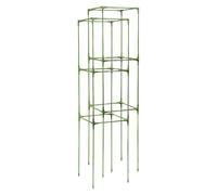 TAIZhiChen Lot de 2 Cages à Tomates Carrées en Fibre de Verre Résistante Aux Intempéries pour Une Croissance Verticale des Plates-Bandes et des Balcons, 27cmx27cmx123cm