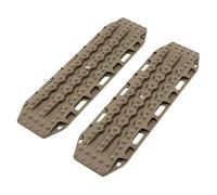 TAIZhiChen Lot de 2 rampes de sable RC, échelles de sable RC, plaques antidérapantes légères modifiées, accessoires pour mise à niveau 1/12, 1/10, 1/14 et 1/8, CafÉ