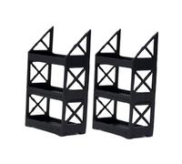 TAIZhiChen Lot de 2 supports de pneus pour voiture, échelle 1/64, étagère de rangement pour pneus, garage