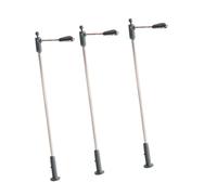 TAIZhiChen Lot de 3 lampes miniatures LED pour réseaux ferroviaires miniatures, lampadaires 3V pour maquettes de trains, dioramas et architecture, Style D