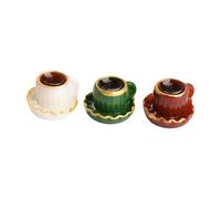 TAIZhiChen Lot de 3 tasses à café miniatures, accessoires de maison de poupée réalistes pour poupées, idéales pour les petites boissons. Parfaites pour les