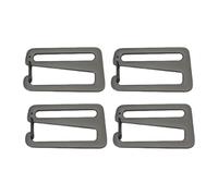 TAIZhiChen Lot de 4 Crochets de Sangle, Boucles Coulissantes à Crochet en G, Crochets en G Métalliques de Remplacement pour Sac à Dos à Boucle Cousue, Gris