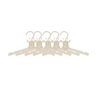 TAIZhiChen Lot de 5 cintres pour vêtements de bébé, jolis organisateurs, cadeaux, à peindre, compacts, peu encombrants, pour pantalons de bébé, Girafe