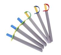 TAIZhiChen Lot de 6 Épées en Mousse pour Enfants, Épée de Jeu Sécuritaire, Jouet de Combat Géantes et Légères, pour Déguisement Pirate/Chevalier, Fête d'enfants et Jeu de Rôle, pour 3 Ans et Plus