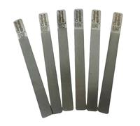 TAIZhiChen Lot de 6 limes pour sillet de guitare, outils de luthier pratiques et professionnels en acier inoxydable pour l'entretien des guitares classiques.