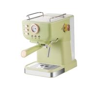 TAIZhiChen Machine à Espresso Semi Automatique Cafetière Espresso avec Mousseur à Lait Intégré et Manomètre Plateau Chauffe Tasses et Bac Égouttoir Amovible, Vert
