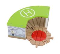 TAIZhiChen Maison de Train pour Enfants, Garage avec aiguillage à Cinq Voies, abri pour Jeux d'imagination, idéal pour Organiser et stimuler