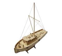 TAIZhiChen Maquette de bateau en bois à assembler soi-même à l'échelle 1/30, kit de bateau éducatif et unique en bois, puzzle 3D de voilier pour les loisirs