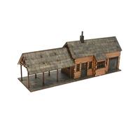 TAIZhiChen Maquettes architecturales à l'échelle 1:72, maquettes en Bois à Peindre et à Assembler pour Diorama ou décoration de Table.