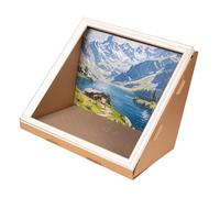 TAIZhiChen Meubles rétro pour Chats, Peinture à l'huile, Maison pour Chats, Cadre 3D, griffoir pour Animaux de Compagnie, Paysage