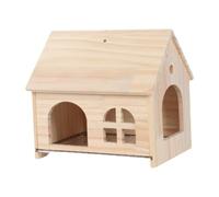 TAIZhiChen Nichoir, Maison pour Petits Animaux, Lit pour Oiseaux, Nichoir comme Refuge Robuste en Bois avec Plancher Coulissant Innovant pour Une Hygiène Facile, 28.7x18x24cm