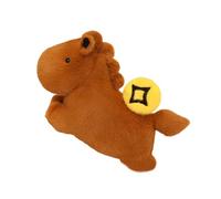 TAIZhiChen Peluche Cheval, Mascotte Poney de Dessin animé, décoration intérieure, Peluche Douce, Ornement du Nouvel an Chinois pour Enfants, garçons, Filles et, Brun