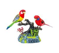 TAIZhiChen Perroquets parlants, oiseaux électriques interactifs, jouet de simulation pour enfants et personnes âgées, avec contrôle sonore, décoration pour la