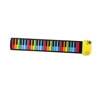 TAIZhiChen Piano à Clavier Souple Portable et Flexible, 49 Touches Enroulables, Instruments de Musique électroniques Pliables, JAUNE