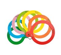 TAIZhiChen Pied à coulisse pour fruits, règle à agrumes pour les exploitations agricoles, les magasins et les marchés, pied à coulisse flexible pour le calibrage, 7 Anneaux