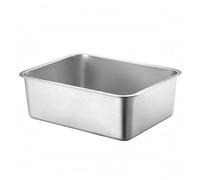 TAIZhiChen Plateau Inox Rectangulaire Grande Taille Bac Ouvert Rectangulaire sans Couvercle Ustensile Cuisine, Plateau Carré En Acier Inoxydable 304, 70×50×10cm