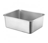 TAIZhiChen Plateau Inox Rectangulaire Grande Taille Bac Ouvert Rectangulaire sans Couvercle Ustensile Cuisine, Plateau Carré En Acier Inoxydable 304, 70×50×15cm