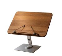 TAIZhiChen Porte-Livre Ajustable Lecture En Bois Robuste Support Lecture Multifonctionnel Porte-Livre Pliable pour Artistes, Support De Lecture En Noyer Noir D Amérique Du Nord - Modèle Rotatif