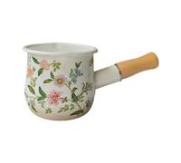 TAIZhiChen Pot à Lait En émail pour Eau Bouillante, Café, Lait, Camping, Camping-car, Maison