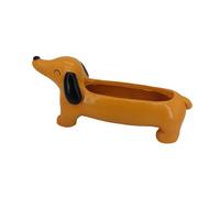 TAIZhiChen Pot de Fleurs en Résine pour Teckel, Figurine Animale, pour Balcon, Maison