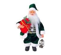 TAIZhiChen Poupée du Père Noël Debout, Hauteur 34 cm, Figurine Traditionnelle de Père Noël Debout, Grande Décoration de Table et Vitrine, Cadeau Célébration de Nouvel an et Fête, Vert