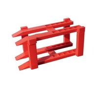 TAIZhiChen Présentoir pour voiture à l'échelle 1:64, décor de garage, accessoires de collection réalistes, diorama, support de stationnement, 2 Couches Rouge